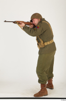  U.S.Army uniform World War II. - Technical Corporal - poses american soldier standing uniform whole body 0019.jpg